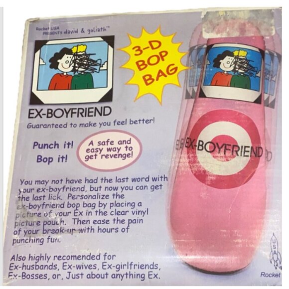 My Ex-Boyfriend 3-D Bop Bag Punching weighs over 5lbs David Goliath Add a Photo - Picture 3 of 3